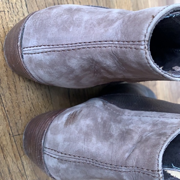 Emu size 8.5 brown leather wedge boots - Picture 4 of 9